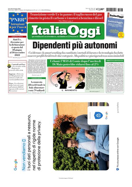 Italia oggi : quotidiano di economia finanza e politica